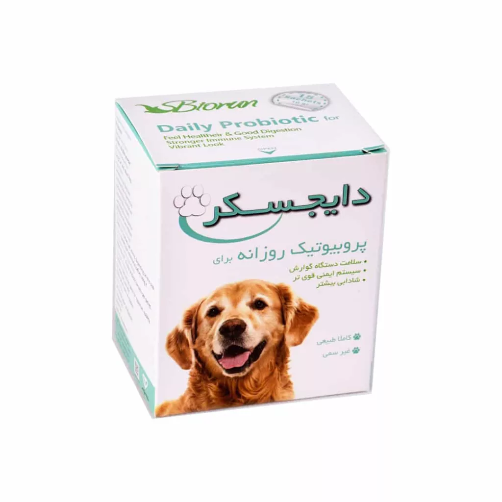 مکمل غذای سگ و گربه بایوران مدل دایجسکر وزن 150 گرم بسته 15 عددی