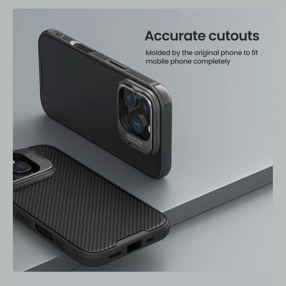 کاور نیلکین مدل Camshield Prop Magnetic Frame version مناسب برای گوشی موبایل اپل iPhone 16 Pro Max