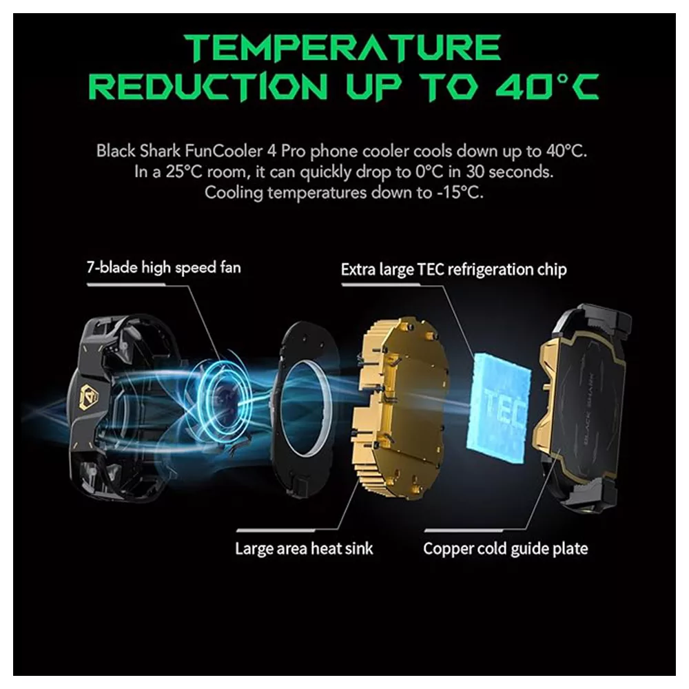 فن خنک کننده موبایل بلک شارک مدل FunCooler 4 Pro