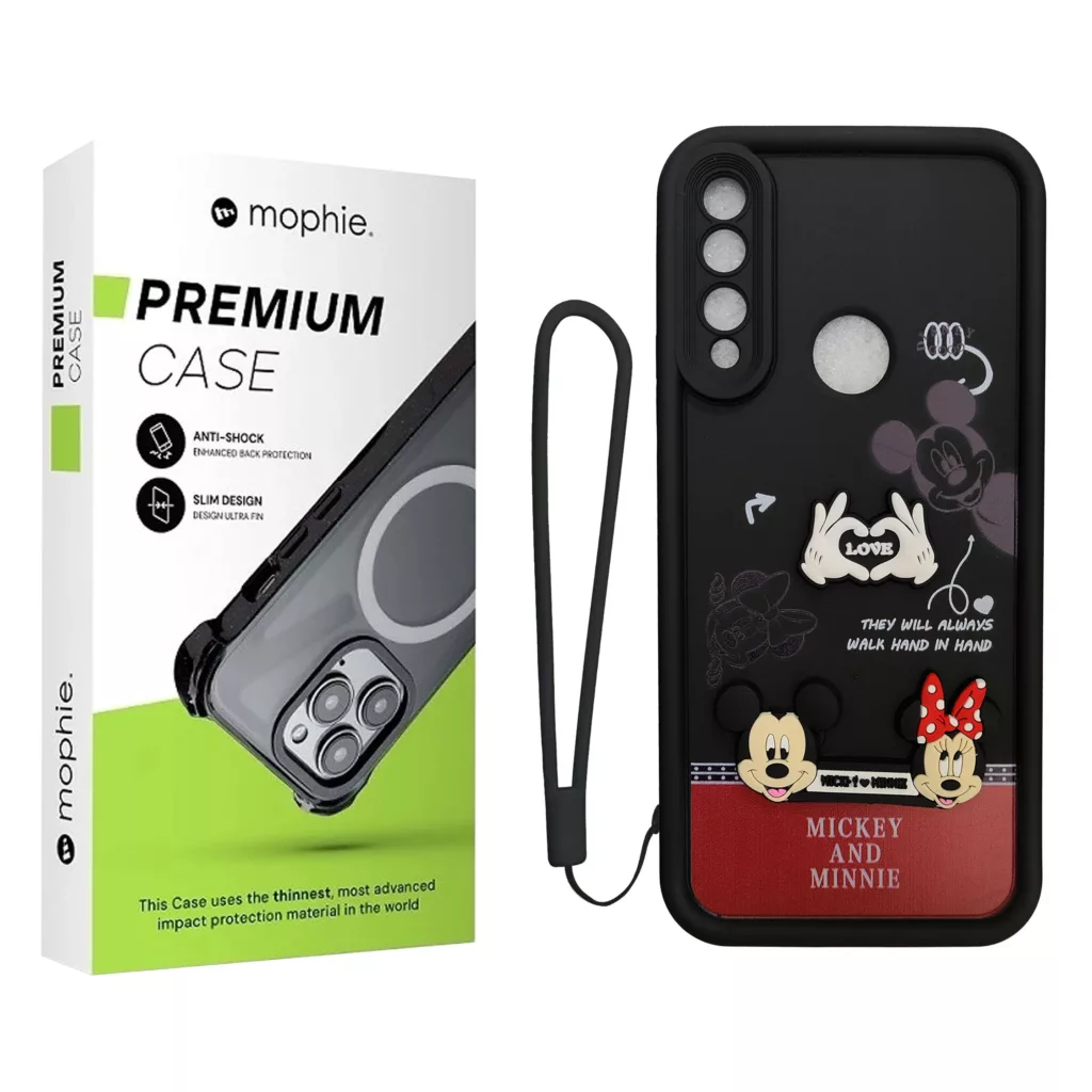 کاور موفی مدل Silicone Puffer Minni Mouse Strap مناسب برای گوشی موبایل هوآوی Y9 Prime 2019 / P Smart Z / آنر 9X به همراه بند