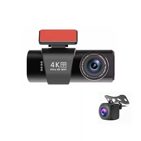 دوربین فیلمبرداری ثبت وقایع خودرو مدل OK309-4K-WiFi-GPS به همراه دوربین عقب