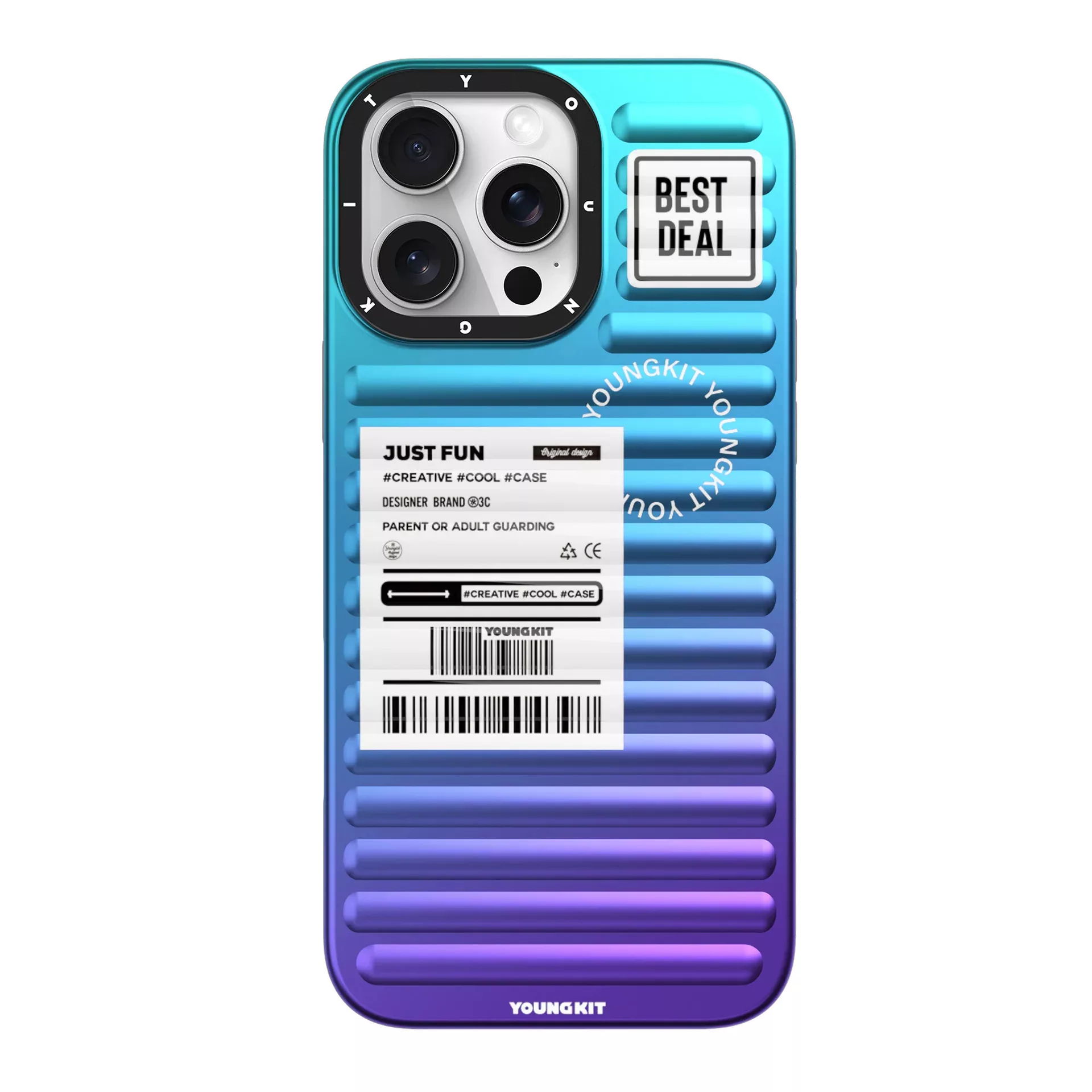 کاور یانگ کیت مدل True color کد Z04 مناسب برای گوشی موبایل اپل iphone 15