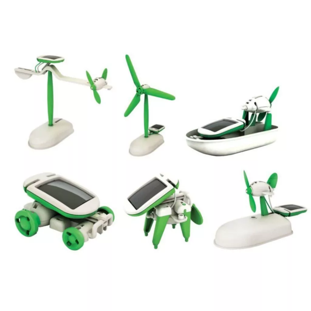 کیت آموزشی ناب سل مدل ربات 6 کاره 6IN1 EDUCATIONAL SOLAR KIT