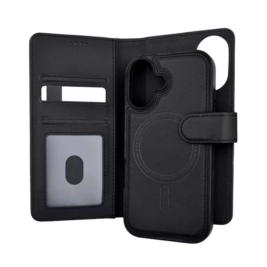 کیف کلاسوری اچ دی دی طرح چرمی مگ سیف مدل LUXURY مناسب برای گوشی موبایل اپل IPHONE 16