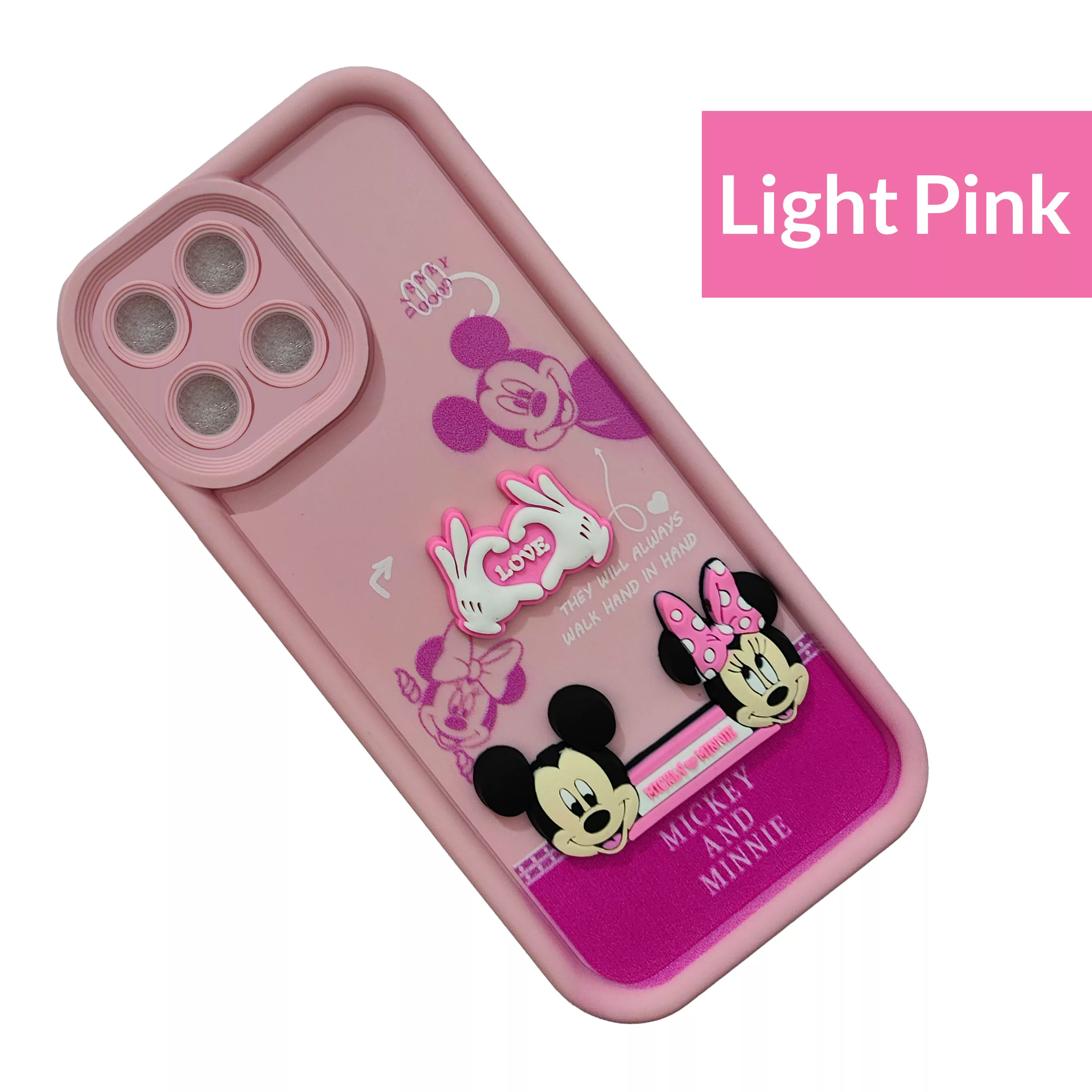 کاور موفی مدل Silicone Puffer Minni Mouse Strap مناسب برای گوشی موبایل آنر X6A به همراه بندآویز