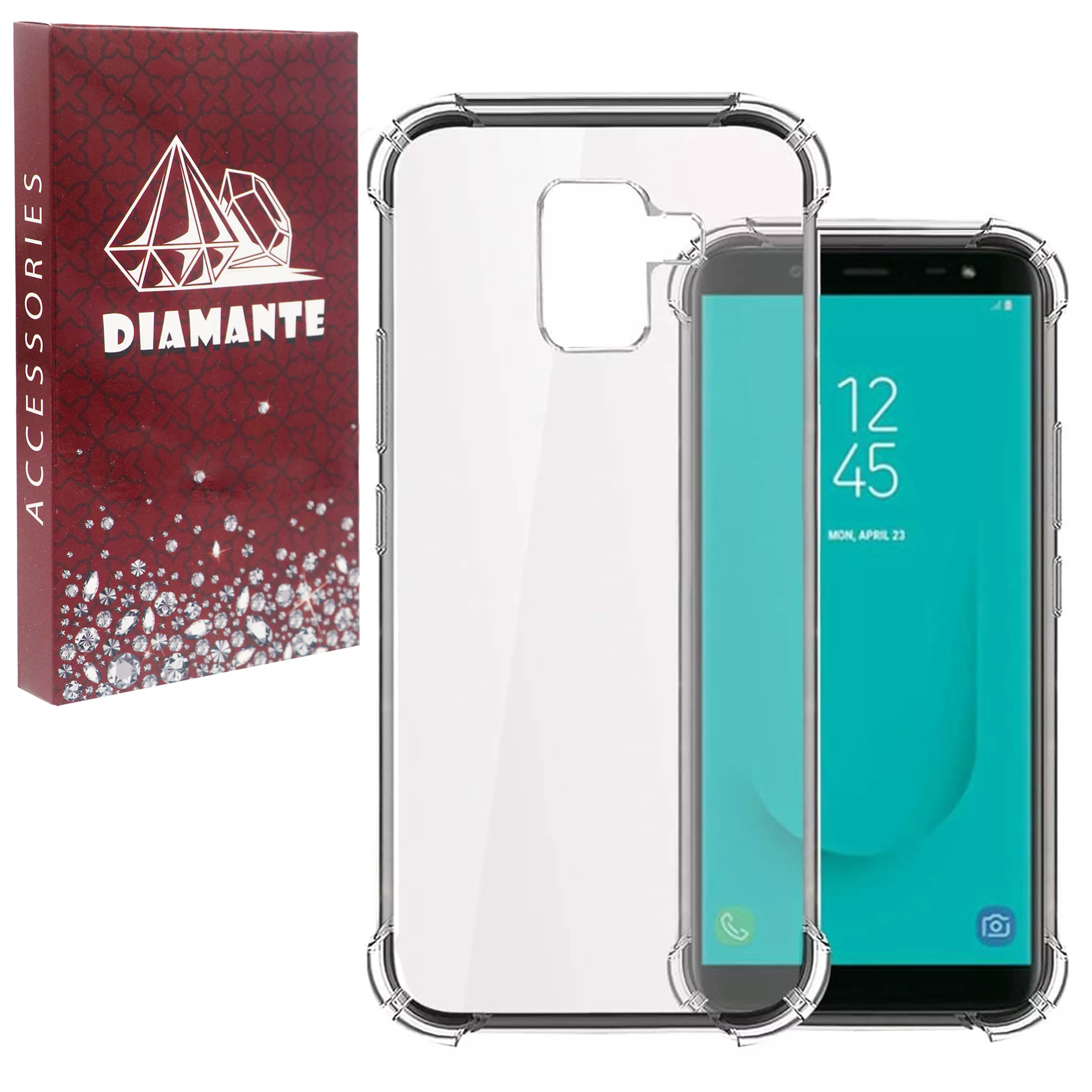 کاور دیامانته مدل بی رنگ مناسب برای گوشی موبایل سامسونگ Galaxy J6 2015