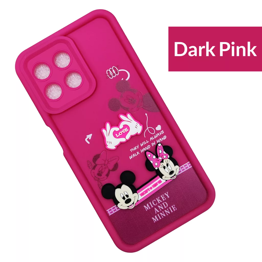 کاور موفی مدل Silicone Puffer Minni Mouse Strap مناسب برای گوشی موبایل آنر X6A به همراه بندآویز