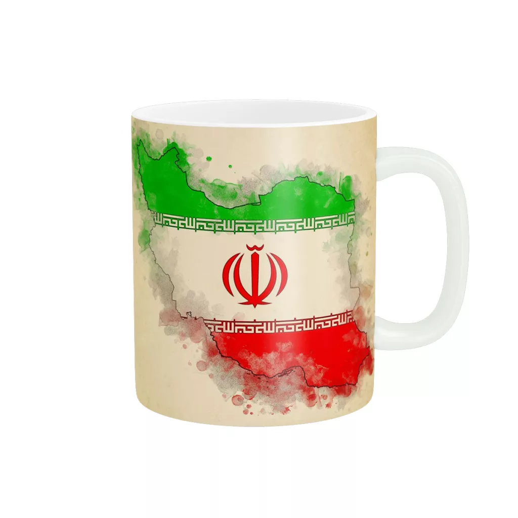 ماگ پاد آفرین مدل پرچم و نقشه ایران کد 1395