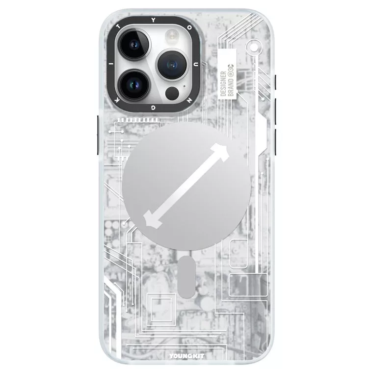 کاور یانگ کیت مدل Futuristic Circuit مناسب برای گوشی موبایل اپل iphone 15 pro