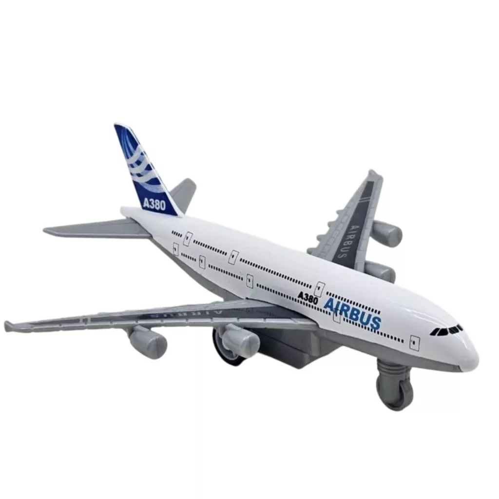 هواپیما بازی ناب سل مدل ایرباس A380 فلزی عقب کش کد  AIRBUS A380  AIRCRAFT NAAB002