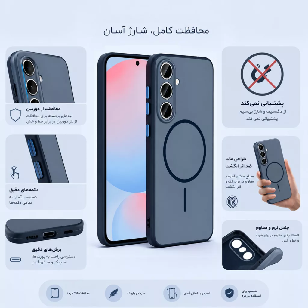 کاور ونزو مدل Elite مناسب برای گوشی موبایل سامسونگ Galaxy A07