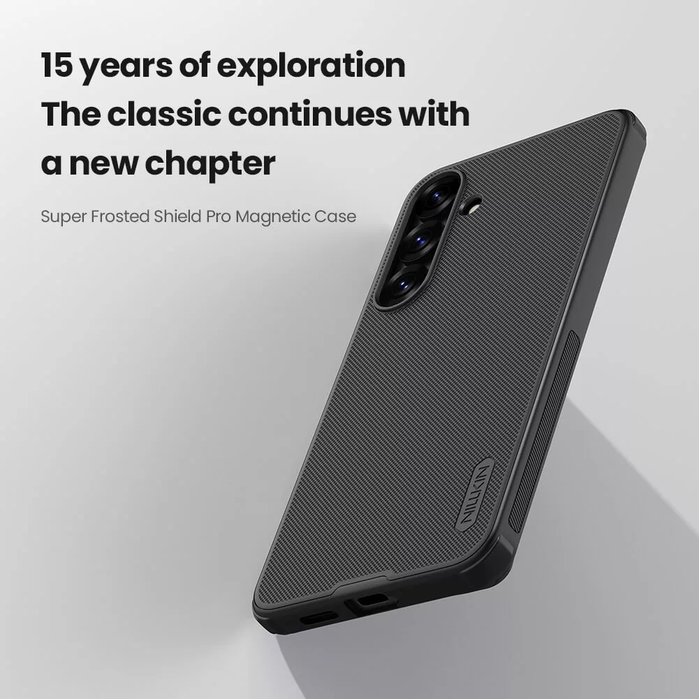 کاور نیلکین مدل Super Frosted Shield Pro Magnetic مناسب برای گوشی موبایل سامسونگ Galaxy S25