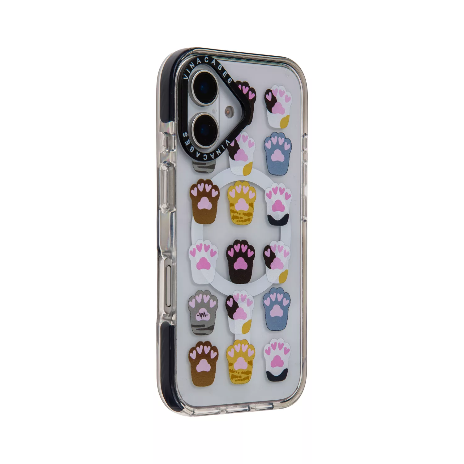 کاور ویناکیسز مدلLove paws MagSafe مناسب برای گوشی موبایل اپل iphone 16