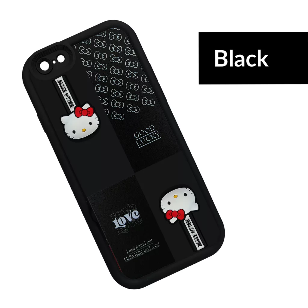 کاور موفی مدل Silicone Puffer Hello Kitty Strap مناسب برای گوشی موبایل اپل  iPhone 6 / 6s به همراه بند