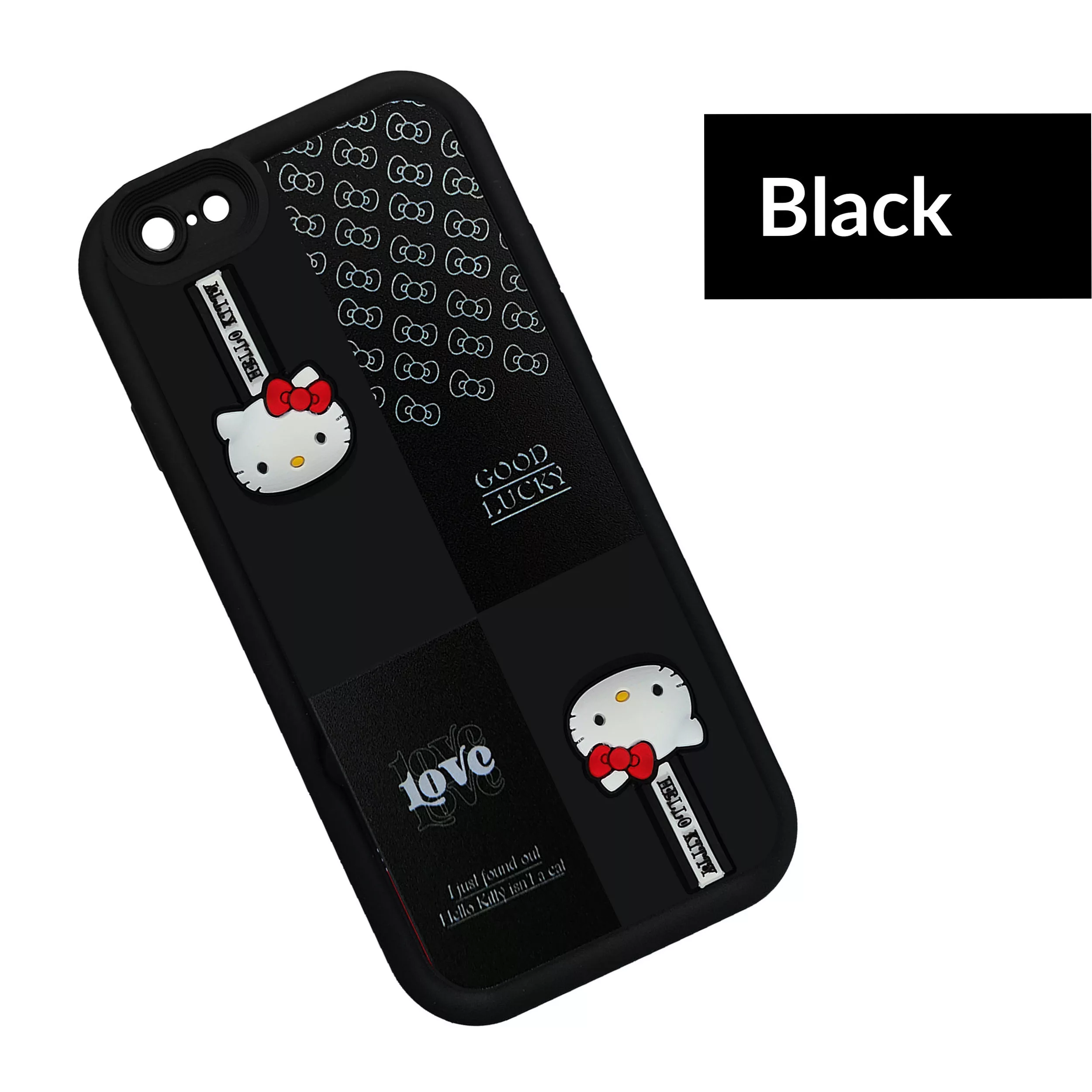 کاور موفی مدل Silicone Puffer Hello Kitty Strap مناسب برای گوشی موبایل اپل  iPhone 6 / 6s به همراه بند