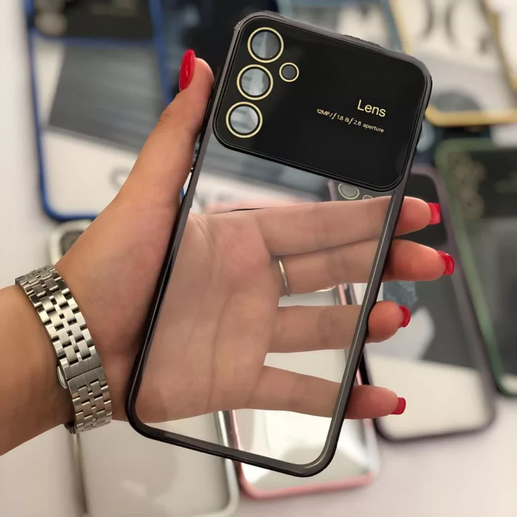 کاور قاب آوش طرح لنس مدل شفاف کد 05 مناسب برای گوشی موبایل سامسونگ GALAXY A34