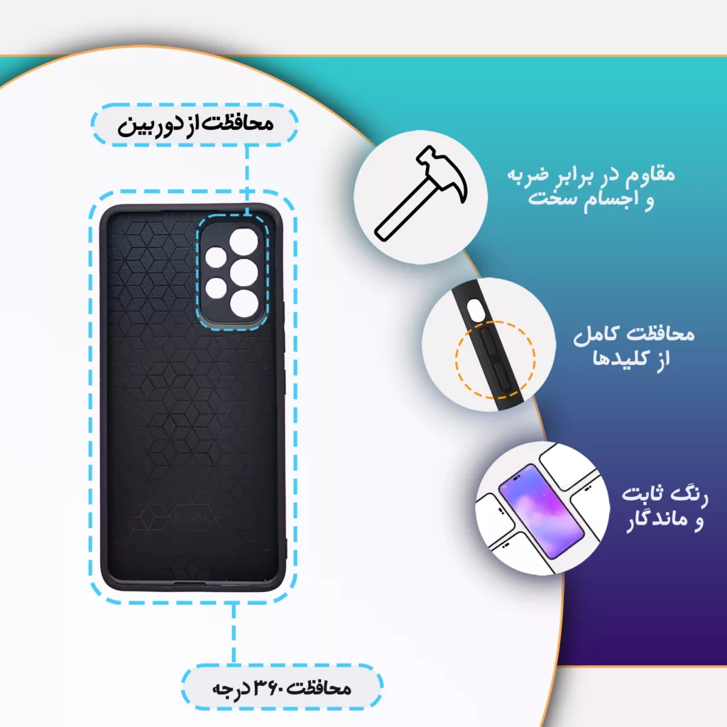 کاور گارد قاب علوی مدل Glass مناسب برای گوشی موبایل سامسونگ Galaxy A53