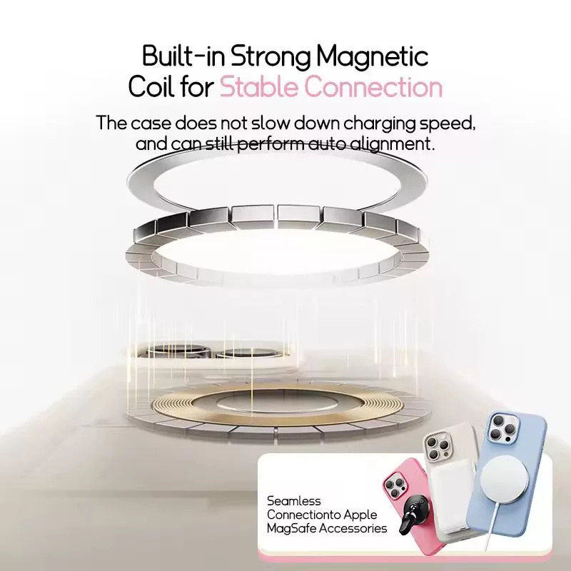 کاور بیسوس مدل Liquid Silicone Magnetic مناسب برای گوشی اپل iPhone 16 Pro Max
