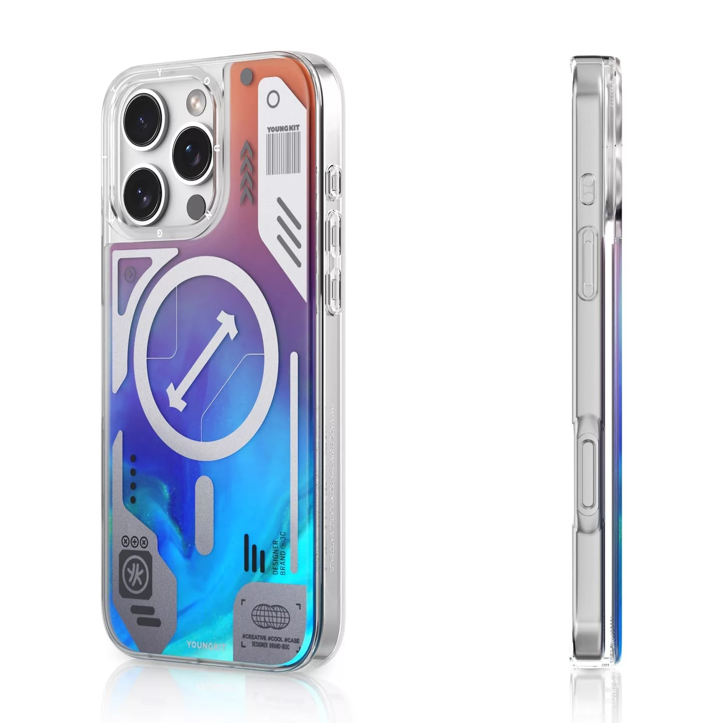 کاور یانگ کیت مدل شب رنگ کد cyberpunk مناسب برای گوشی موبایل اپل iPhone 16 pro max