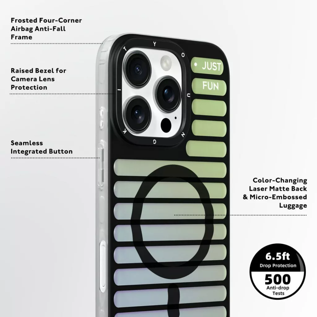 کاور یانگ کیت مدل 03-Color-Changing Luggage مناسب برای گوشی موبایل اپل iphone 16pro