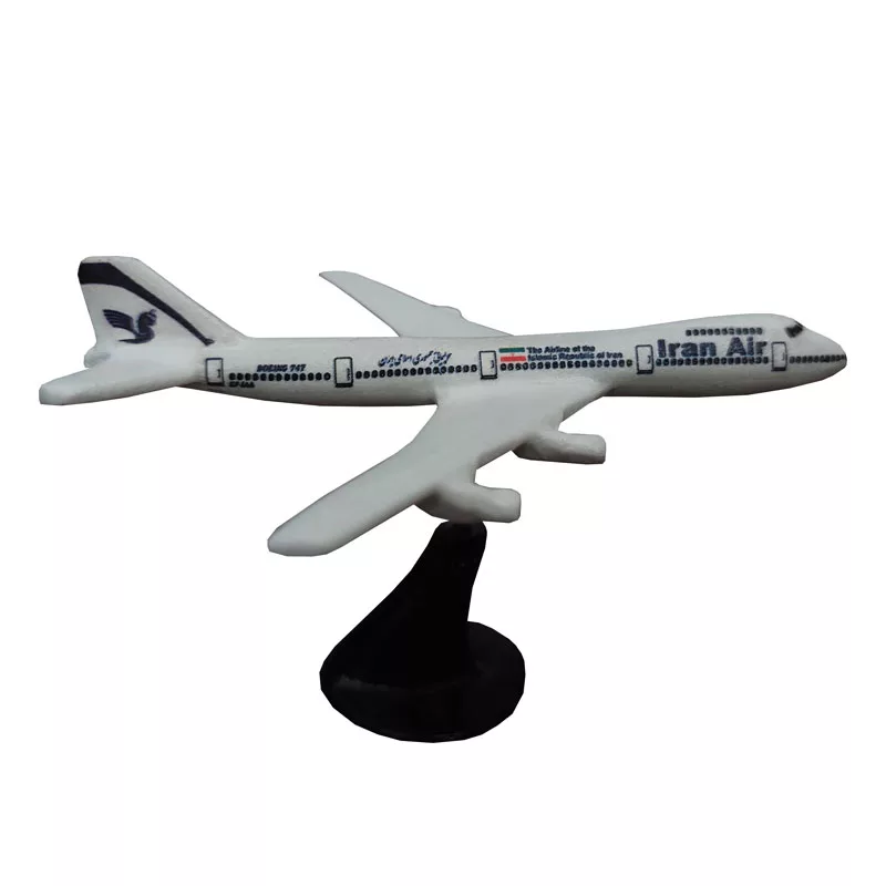 ماکت هواپیما مدل مسافربری بوئینگ 747 طرح Iran Air کد 02