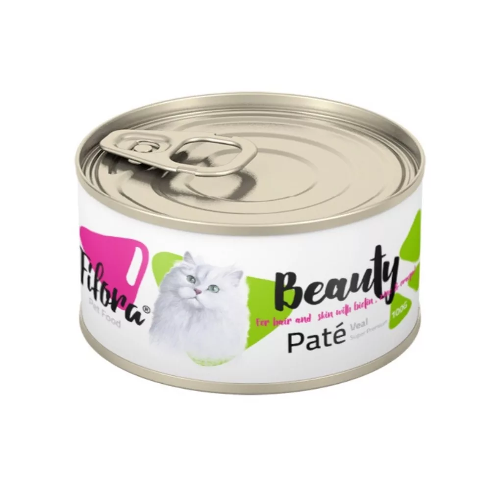 کنسرو غذایی گربه فیفورا مدل Veal Pate وزن 100 گرم