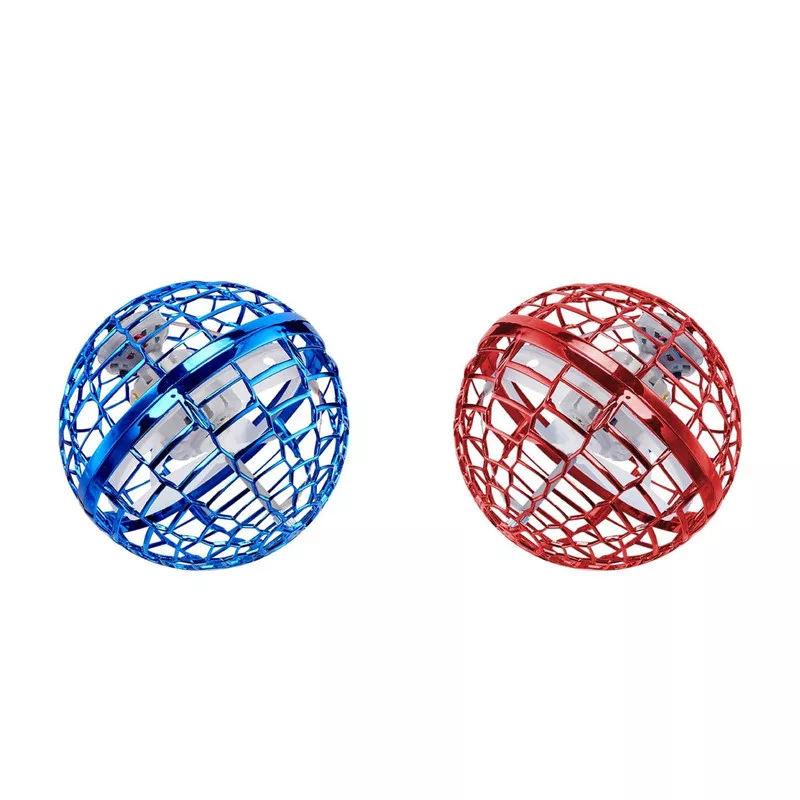بشقاب پرنده ناب سل مدل توپ پرنده چراغدار شارژی ریموت دار کد flying spinner ball naab001 به همراه رقص نور