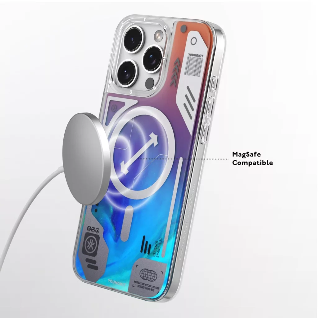 کاور یانگ کیت مدل شب رنگ کد cyberpunk مناسب برای گوشی موبایل اپل iPhone 16 pro max