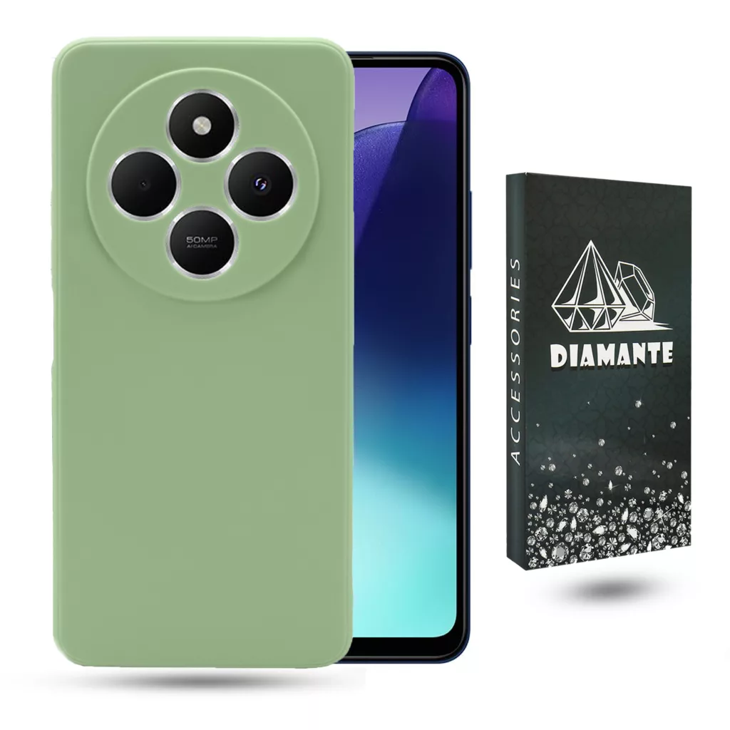 کاور دیامانته مدل Sili2 Navy مناسب برای گوشی موبایل شیائومی Redmi 14C