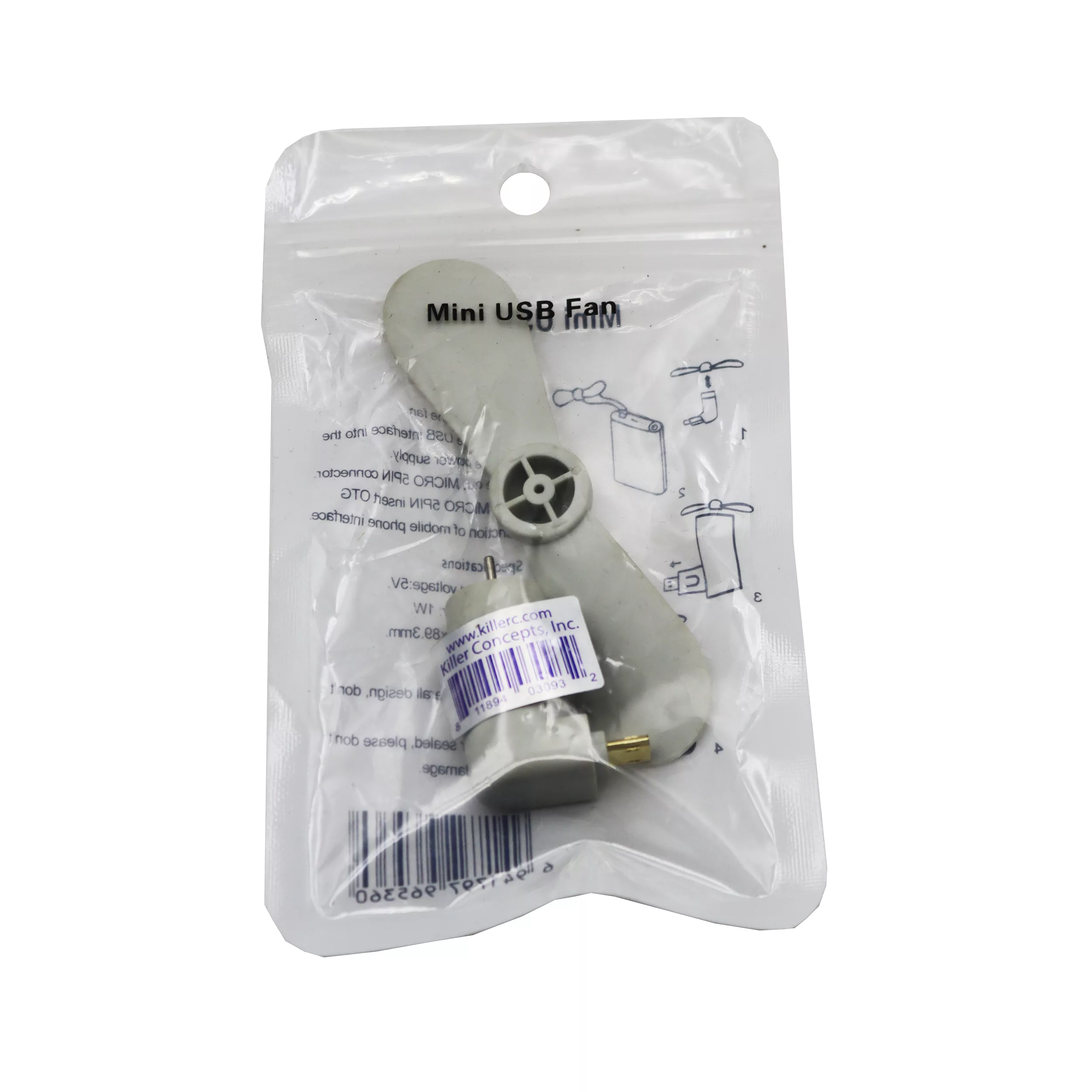 پنکه همراه MicroUSB کد YP-OTG