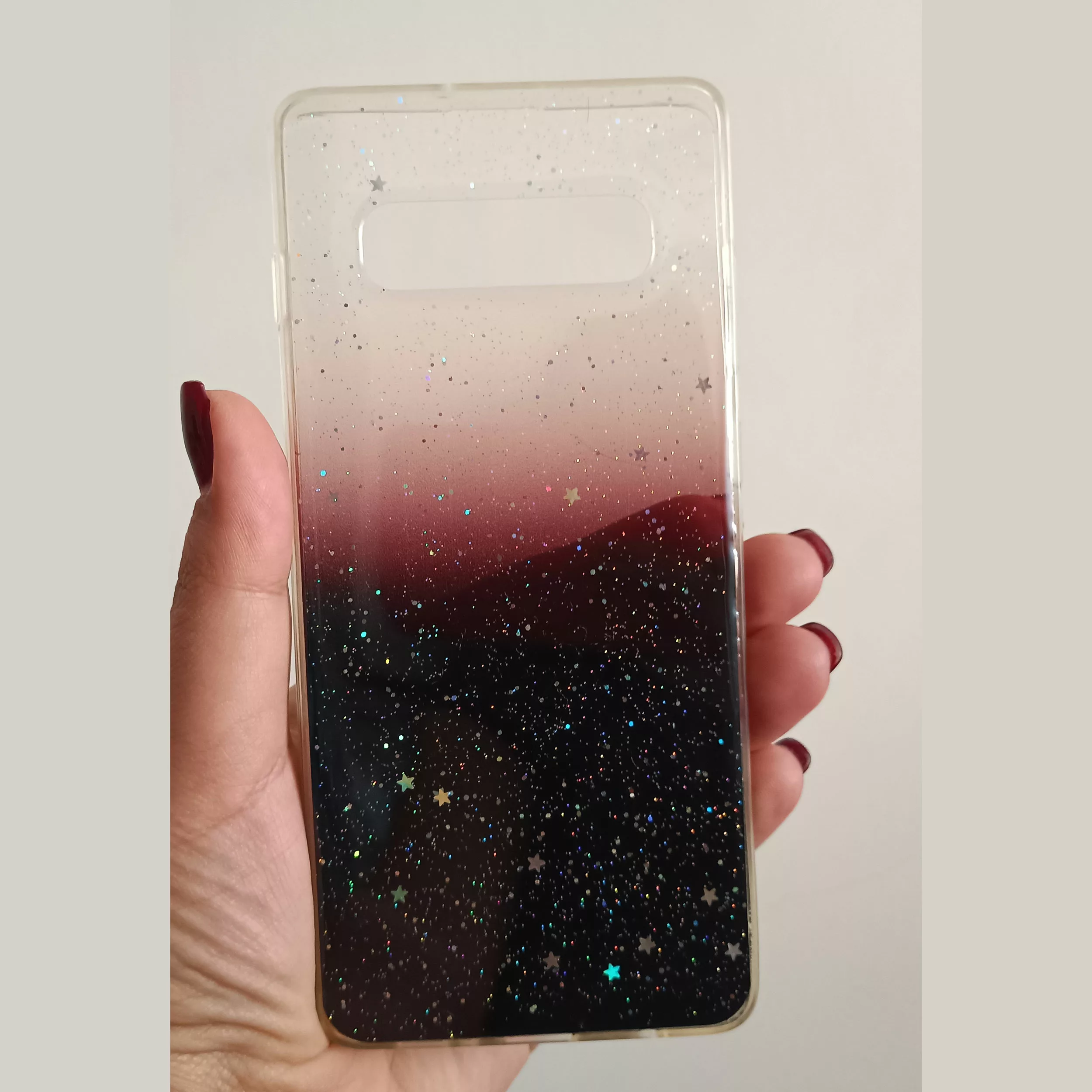 کاور مدل ژله ای کد 06 طرح شاینی مناسب برای گوشی موبایل سامسونگ Galaxy S10 Plus