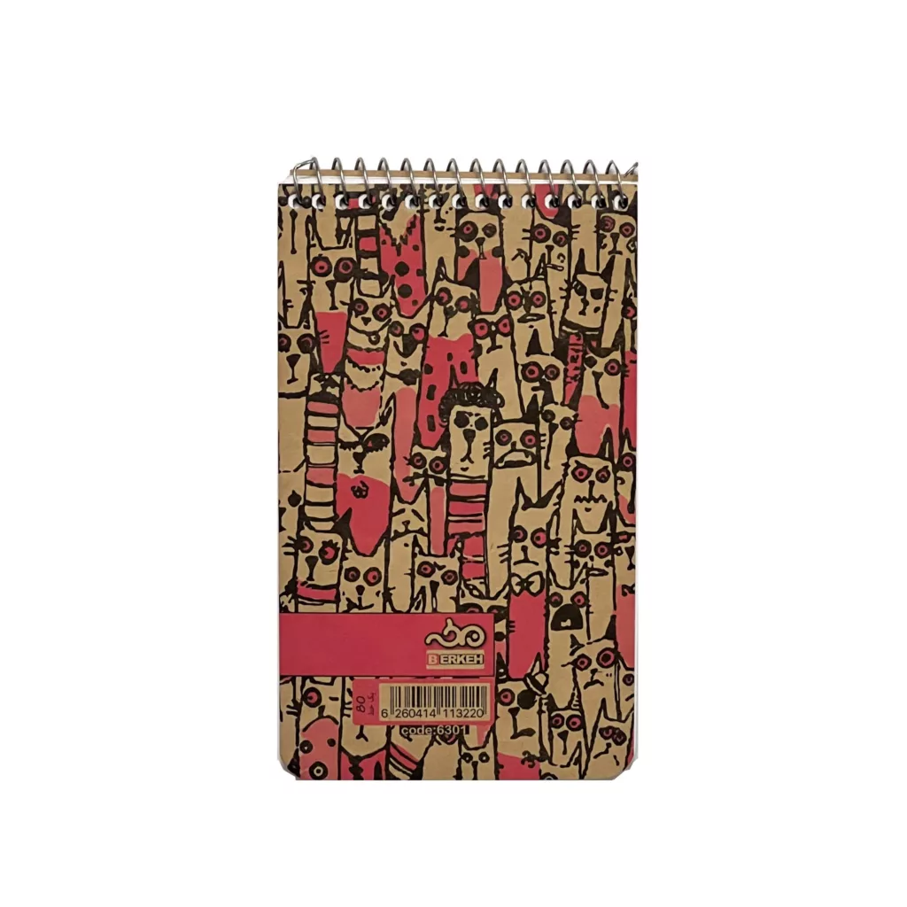 دفترچه یادداشت 80 برگ برکه مدل کرافت کد 6301