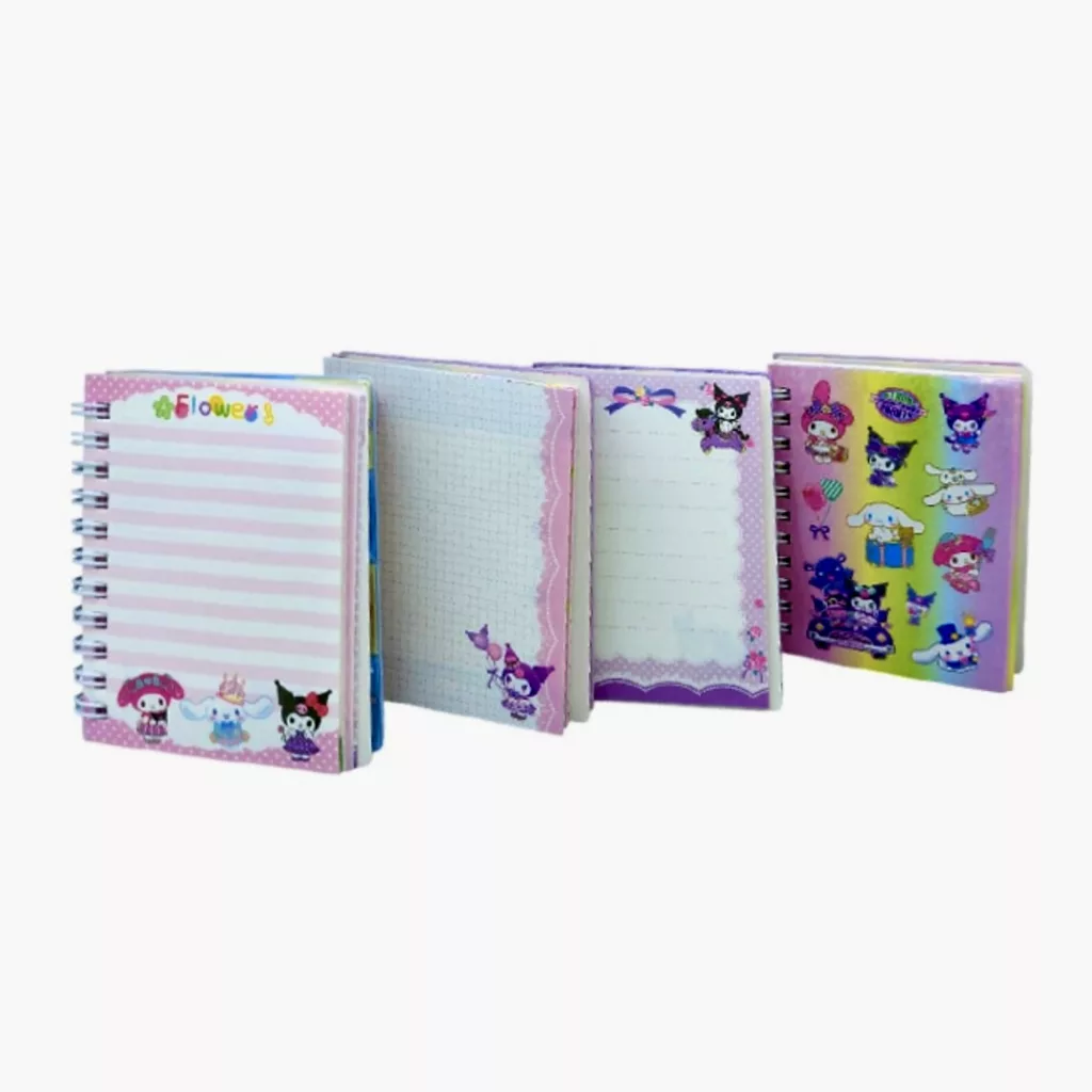 دفتر یادداشت 30 برگ مدل کرومی و ملودی کد ۰۴