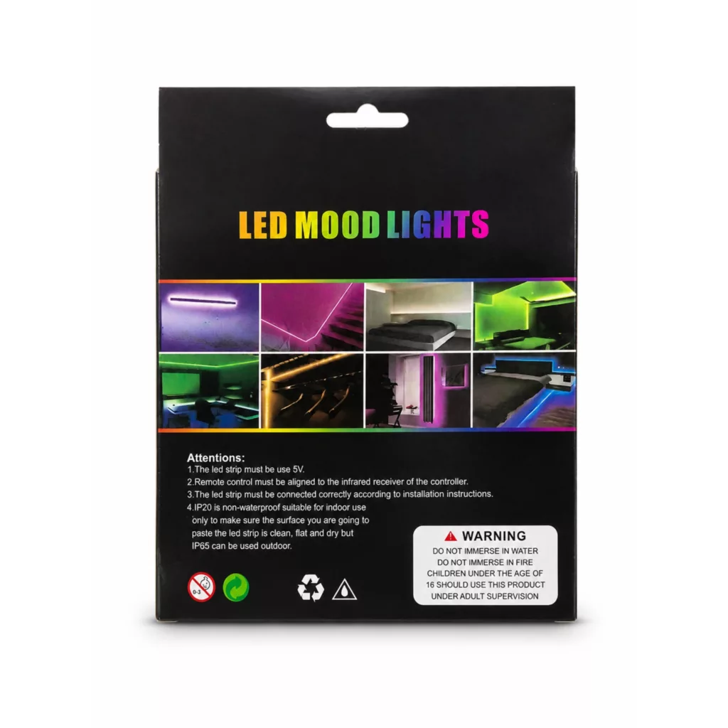ریسه ال ای دی مدل فول کالر هوشمند بلوتوثی کد RGB IC usb 5v طول 5 متر