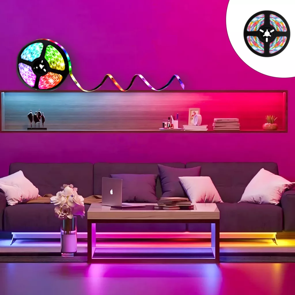ریسه ال ای دی پرودو مدل RGB LIGHT STRIP  طول 5 متر