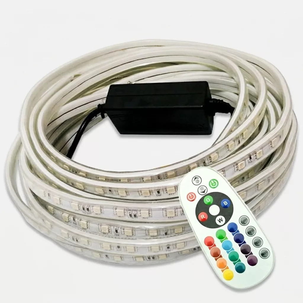 ریسه ال ای دی مدل شلنگی RGB طول 1 متر به همراه ریموت