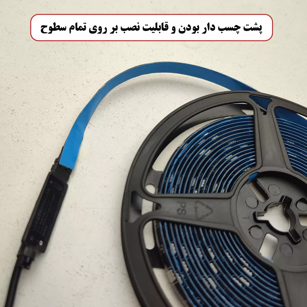 ریسه ال ای دی مدل RGB گیمینگ 4 سیم طرح USB-5v طول 5 متر