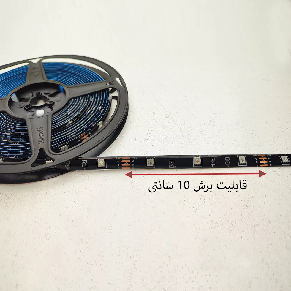 ریسه ال ای دی مدل RGB گیمینگ 4 سیم طرح USB-5v طول 5 متر