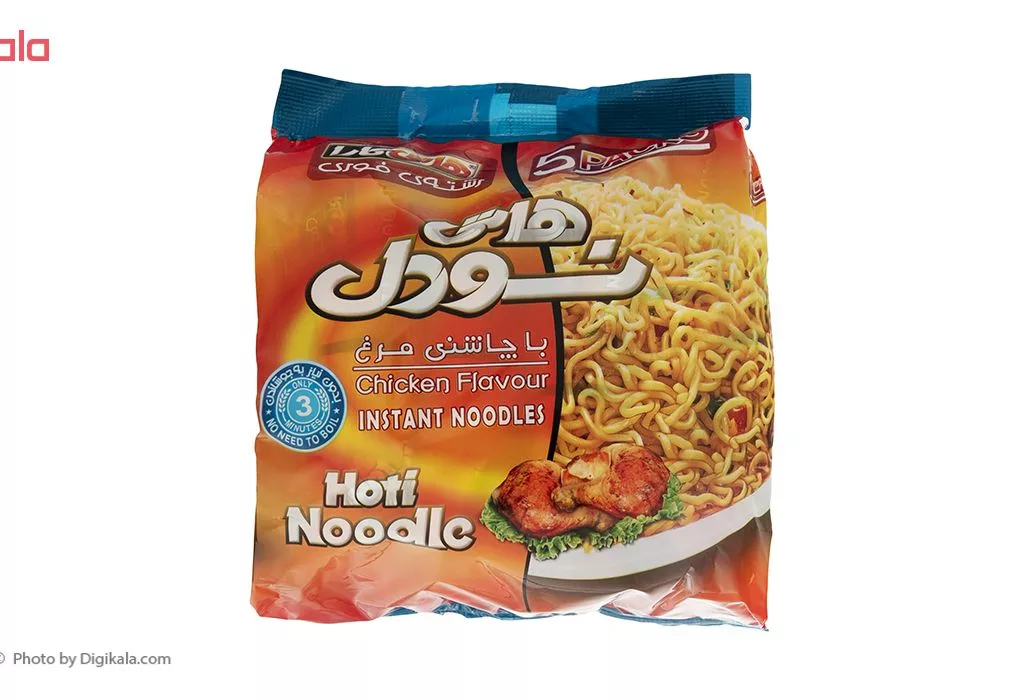 نودل با عصاره مرغ هاتی کارا - بسته 5 عددی