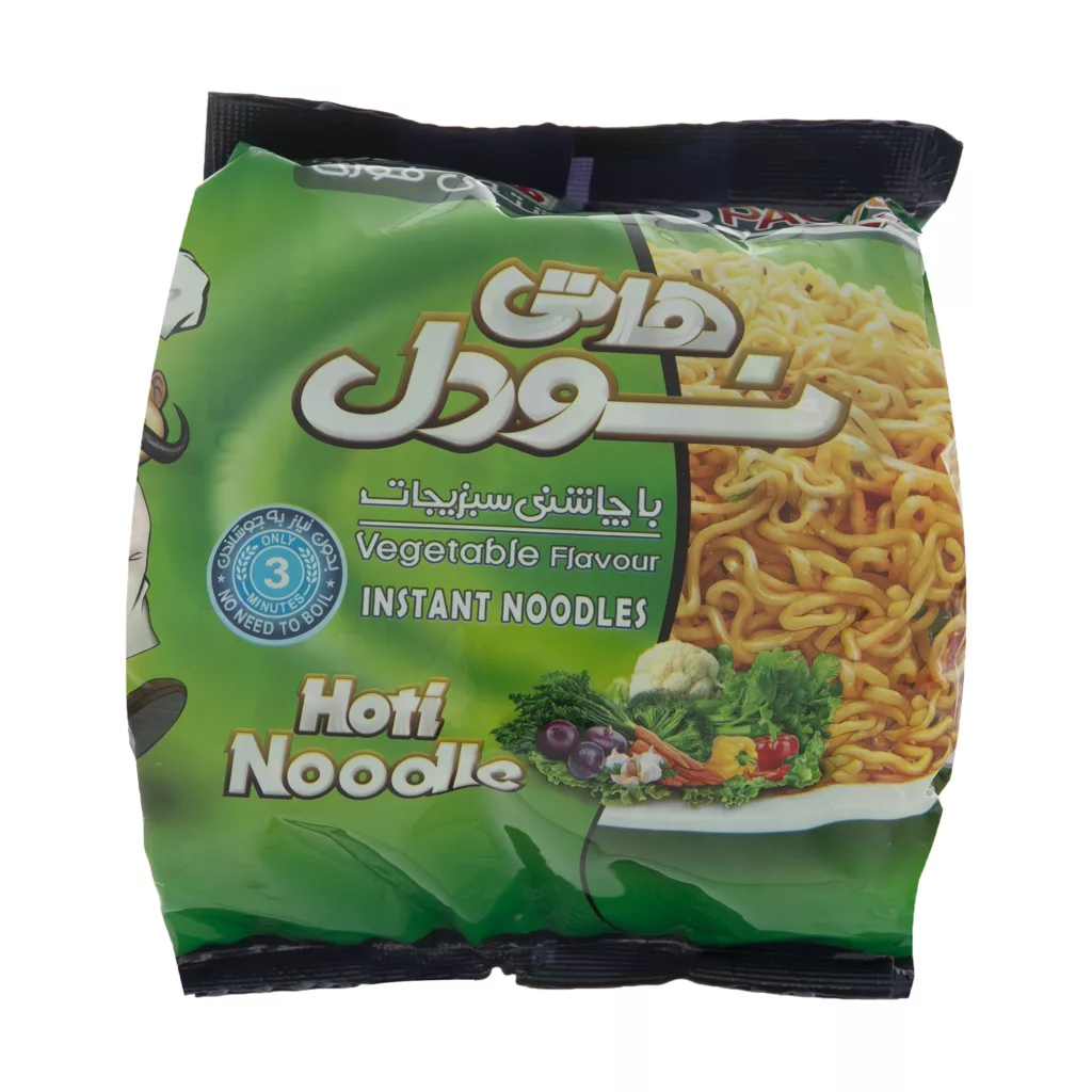 هاتی نودل هاتی کارا با طعم سبزیجات – 77 گرم بسته 5 عددی