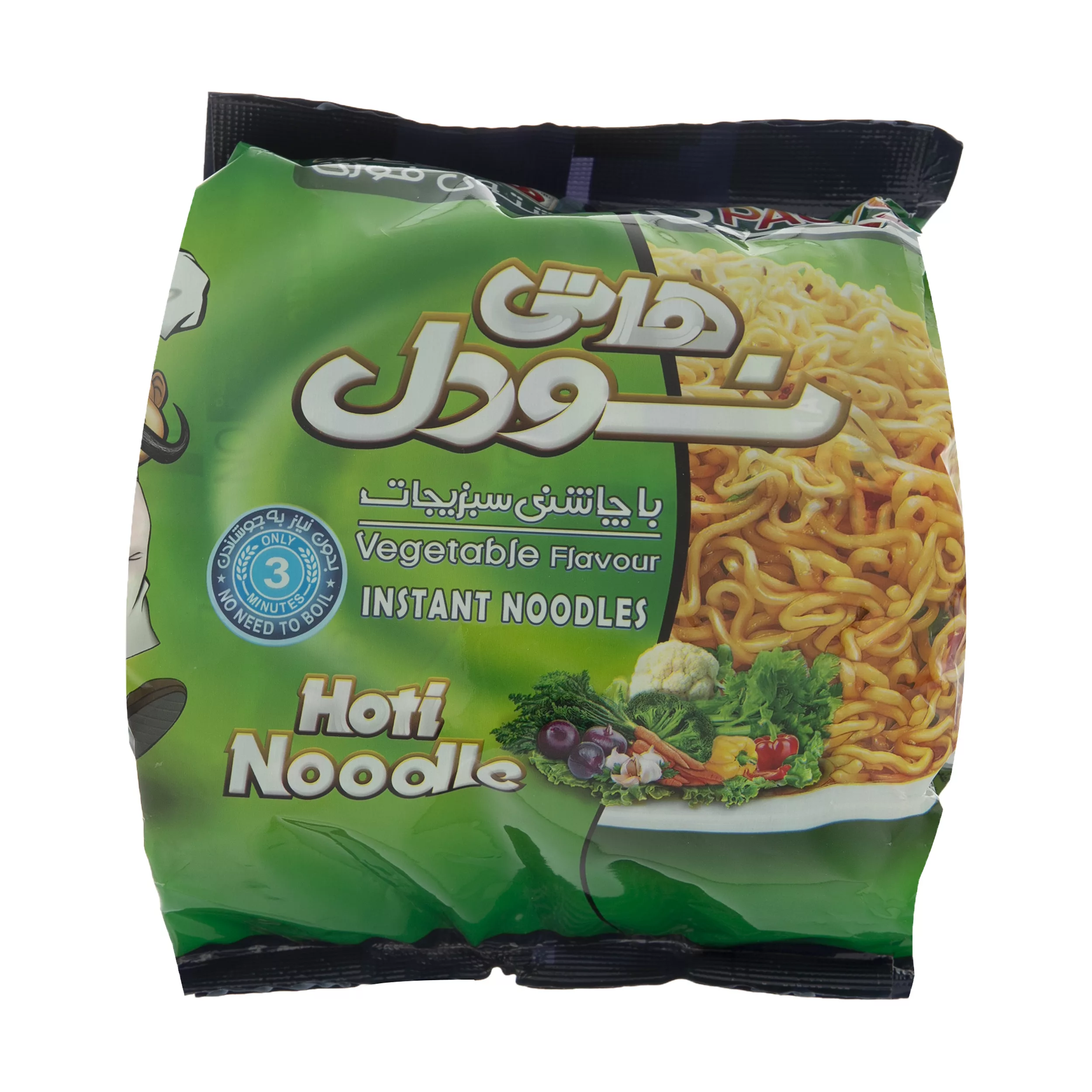 هاتی نودل هاتی کارا با طعم سبزیجات - 77 گرم بسته 5 عددی هاتی نودل هاتی کارا با طعم سبزیجات - 77 گرم بسته 5 عددی