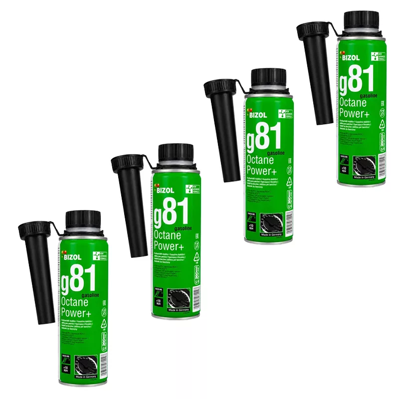 اکتان خودرو بنزینی بیزول مدل g81 حجم 300 میلی‌لیتر بسته 4 عددی