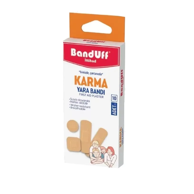 چسب زخم باندوف مدل KARMA بسته 10 عددی