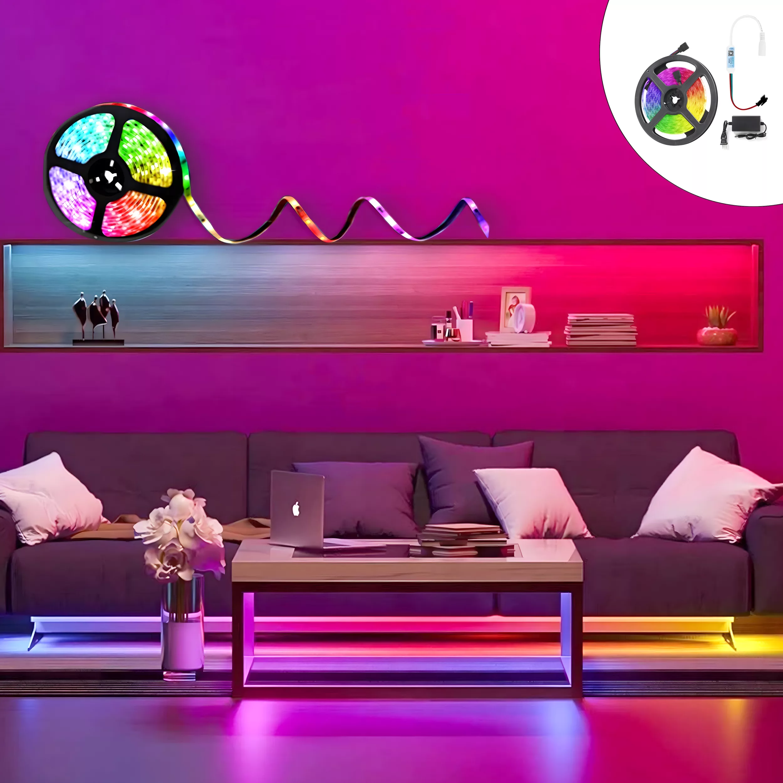 ریسه ال ای دی RGB مدل Modern.moods طول 5 متر ریسه ال ای دی RGB مدل Modern.moods طول 5 متر