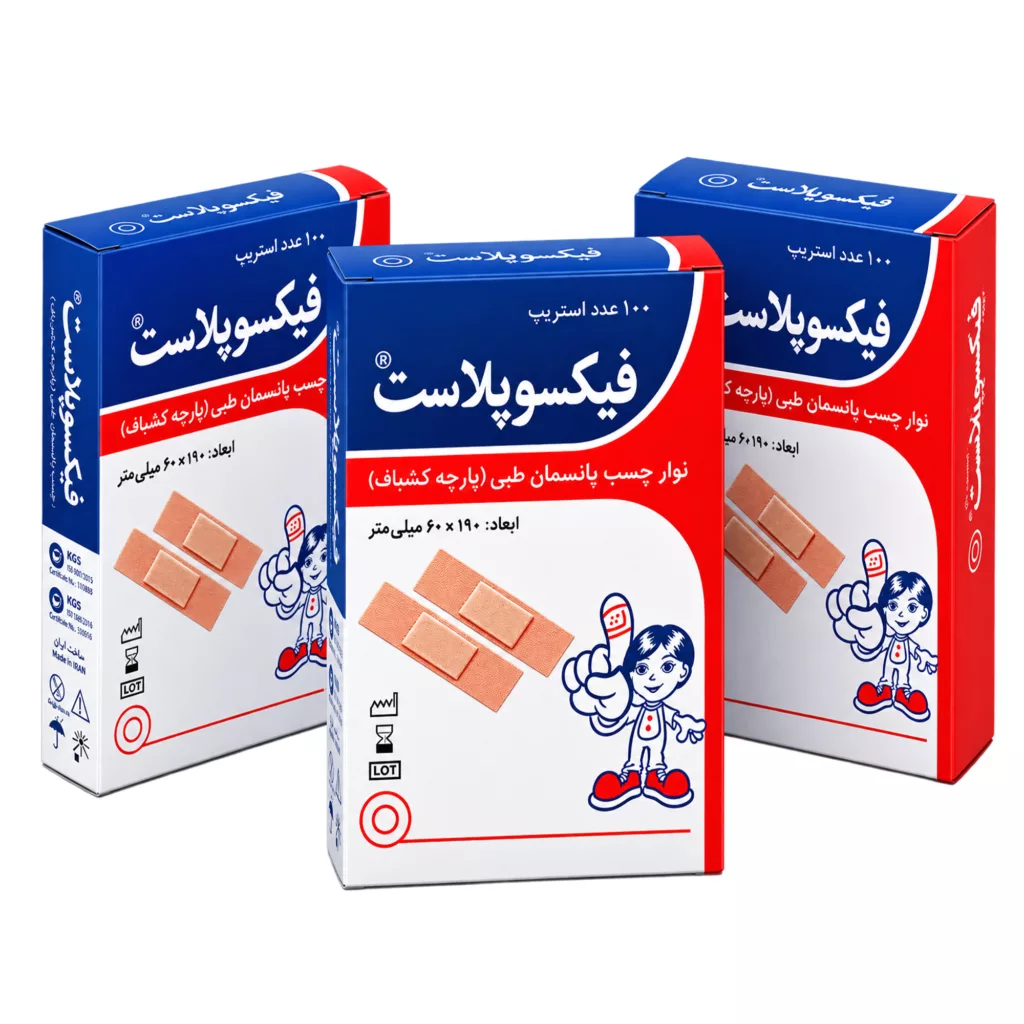 چسب زخم فیکسوپلاست مدل Adhesive سه بسته 100 عددی