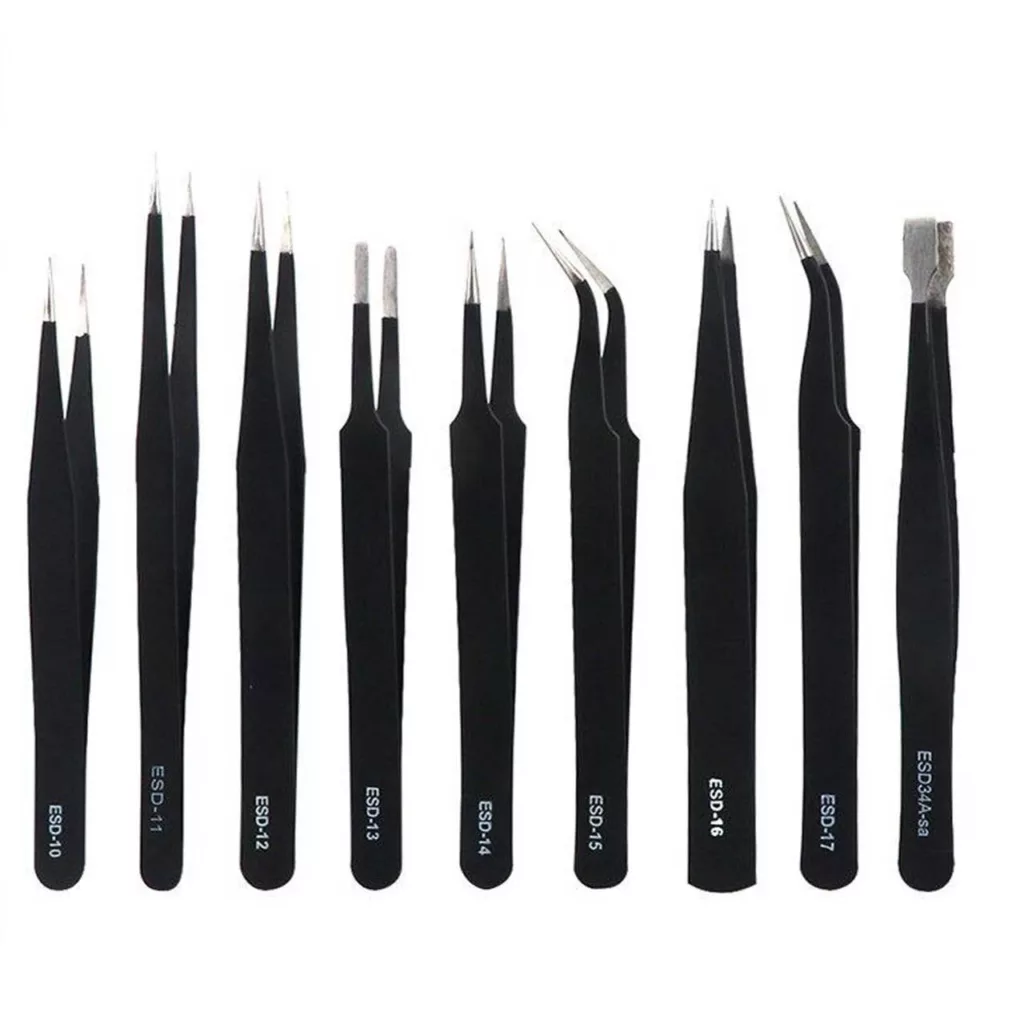 انبر پنس ای اس دی مدل ESD-10-17 مجموعه 9 عددی