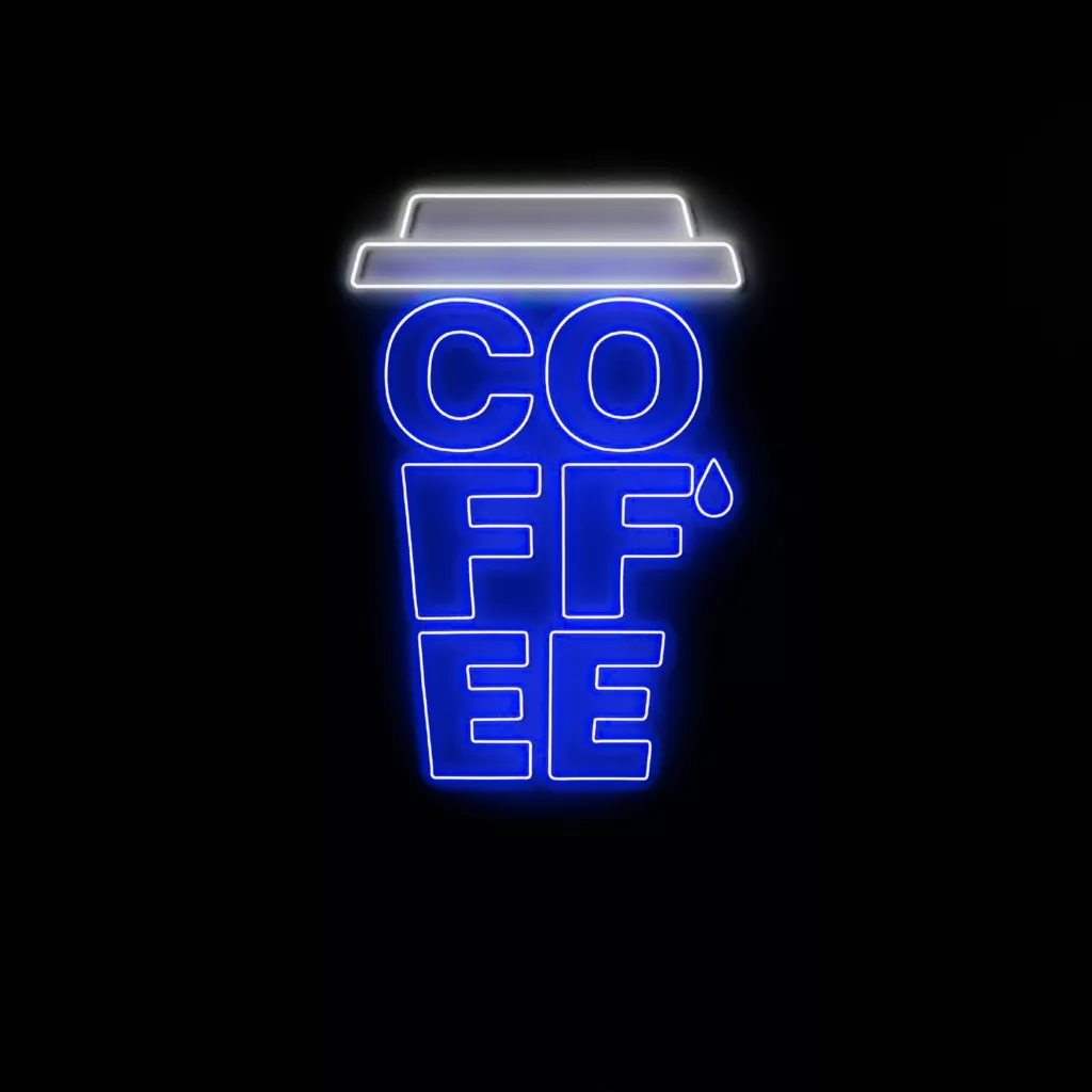 چراغ نئونی مدل coffee mug