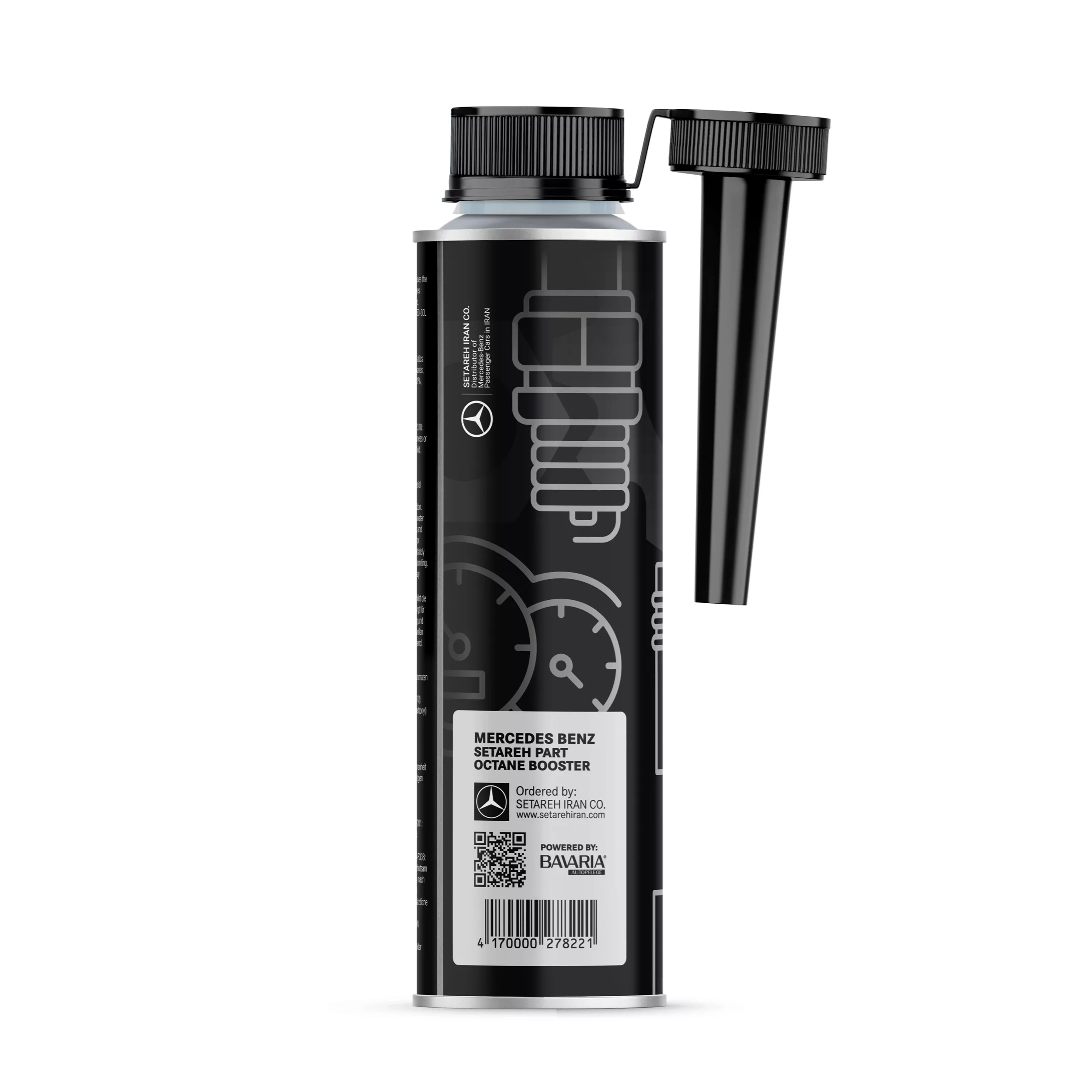 مکمل سوخت خودروهای بنزینی مرسدس بنز مدل MB-OC100BV 4X حجم 250 میلی لیتر بسته 4 عددی