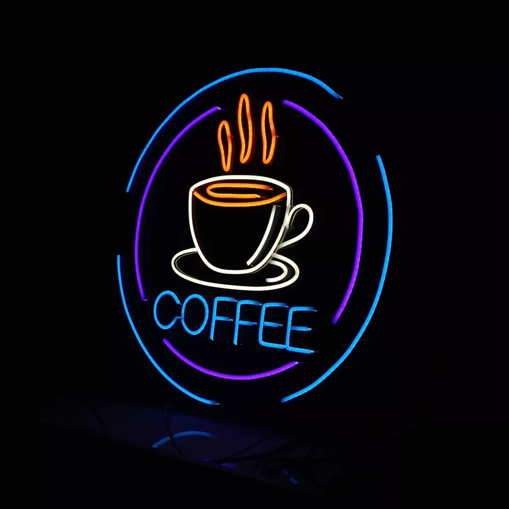 چراغ نئونی طرح coffee کد CO2025