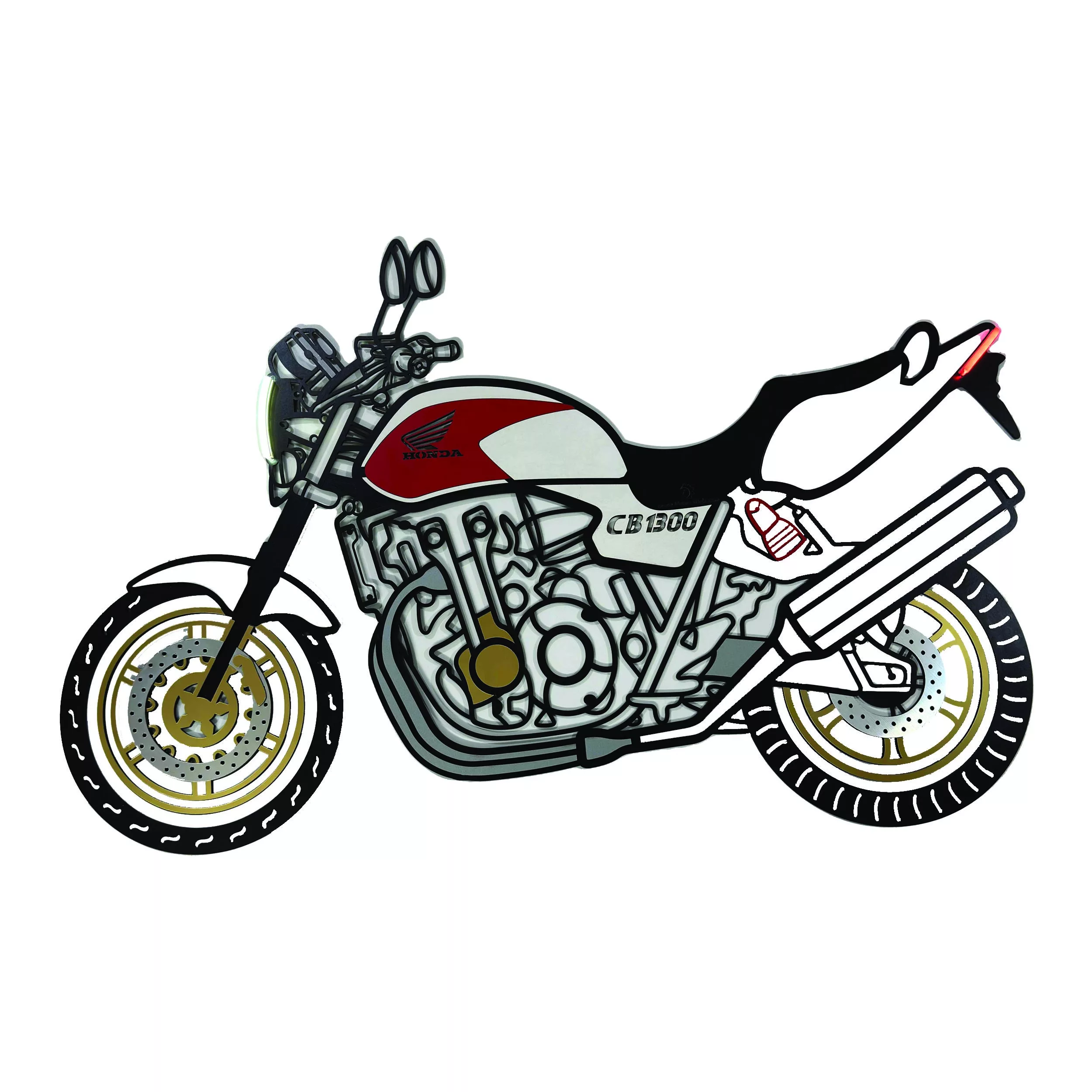 چراغ نئون طرح موتور cb1300